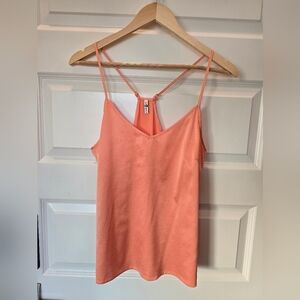 7 For All Mankind Racerback Satin Tank, Small